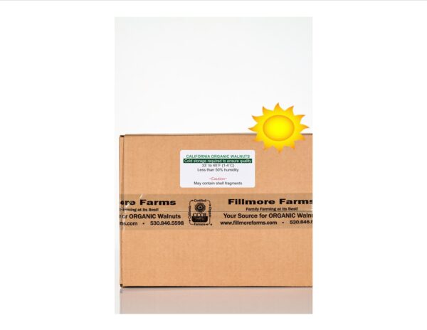 Fillmore Farms 6 Pound Box Raw Shelled Organic Walnuts Halves & Pieces